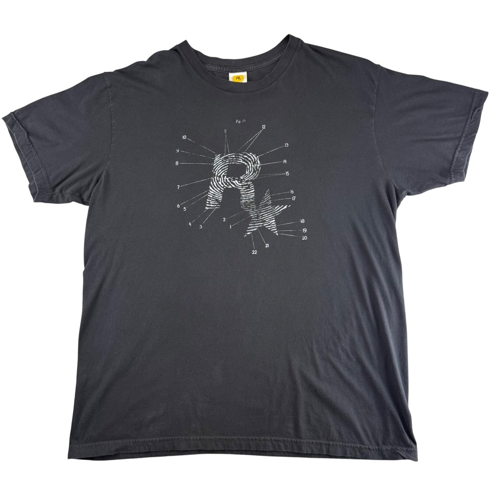 VTG 00's L.A Noire Fingerprint Rockstar Game PROMO T shirt Video Game RARE XL